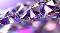 Stunning purple and pink crystal gemstones with brilliant faceted cuts creating prismatic light reflections and rainbow sparkles for luxury jewelry design.
