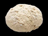 Raw whole wheat bread dough ball isolated on transparent background, ready for bakery clipart, food stickers, print on demand, T-shirt design, and sublimation projects.