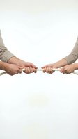 Business people pulling rope in tug of war competition showing teamwork conflict and rivalry isolated on white background for corporate concepts.