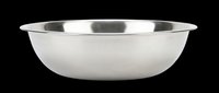 Stainless steel mixing bowl isolated on transparent background, ready for kitchen design, clipart, print-on-demand products, and sublimation projects.