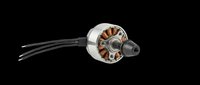 Brushless electric motor with copper windings and exposed stator isolated on transparent background, ready for clipart, design elements, print-on-demand products, and technical illustrations.