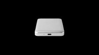 Portable external hard drive isolated on transparent background, ready for clipart, t-shirt design, print-on-demand products, stickers, and sublimation projects.