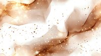 Luxurious abstract background with flowing white and golden marble texture, sparkling glitter elements and smooth wavy patterns for elegant design projects.