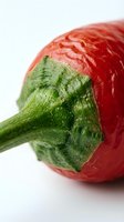 Fresh red tomato with green stem and water droplets isolated on white background, suitable for food, cooking, nutrition, and healthy eating designs.