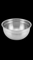Stainless steel mixing bowl isolated on transparent background, ready for kitchen, cookware, food, and product design use in clipart, print on demand, and stickers.