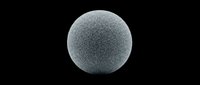 Gray textured stone sphere isolated on transparent background, ready for stickers, print on demand, T-shirt design, sublimation, and digital clipart use.