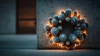 Festive Christmas wreath with warm glowing lights on snowy surface creates cozy holiday atmosphere for seasonal decorations and winter celebrations.