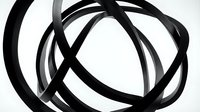 Abstract black curved lines intersecting and overlapping on white background creating dynamic geometric composition for modern graphic design projects.