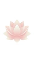 Soft pink lotus flower symbol isolated on white background for meditation, yoga, wellness and spiritual design projects.