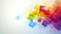 Abstract colorful geometric squares background with rainbow gradient effect for modern digital design and creative projects.