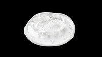 Clear transparent gel smear with bubbles, isolated on transparent background. Ready for cosmetic, skincare, beauty product design, stickers, print on demand, and clipart use.