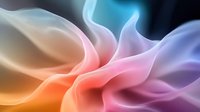 Abstract flowing waves in soft gradient colors from orange to pink to purple creating smooth liquid motion for modern digital backgrounds and presentations.