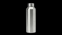 Stainless steel water bottle isolated on transparent background, ready for T-shirt design, stickers, clipart, print on demand, and sublimation projects.