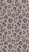 Leopard spots seamless pattern with organic shapes in neutral tones, tiles into a single background for fashion, textiles, and home decor applications.