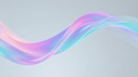 Smooth flowing ribbons in pastel pink, purple, and cyan gradient waves on neutral background. Isolated design element suitable for web graphics, presentations, and digital marketing materials.
