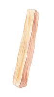 Rhubarb stalk isolated on white background, showing natural pink and yellow coloring, suitable for culinary, food, and recipe design projects.