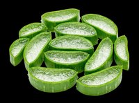 Sliced fresh cucumber pieces with water droplets, isolated on transparent background. Ready for culinary designs, recipe graphics, food packaging, print-on-demand products and digital food illustrations.