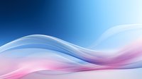 Smooth flowing abstract waves in pink and blue gradient colors against dark blue background create dynamic modern design for business presentations.