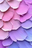 Abstract textured background with overlapping curved shapes in gradient pink to purple tones, featuring thick paint strokes with visible texture and depth.