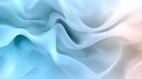 Soft flowing fabric in gentle turquoise and white creates ethereal waves and folds. Abstract background with smooth gradients and elegant curves suitable for luxury designs.