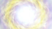Soft pastel swirl with yellow and purple tones creating an abstract spiral vortex effect on white background, suitable for wellness and spiritual design projects.