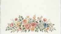 Vintage floral arrangement with roses, greenery and botanical elements on isolated white background, suitable for wedding invitations, greeting cards and design projects.
