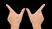 Pair of hands making peace sign gesture isolated on transparent background, ready for t-shirt design, clipart, stickers, sublimation and print-on-demand projects.