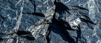 Silhouette of a crow or raven perched on cracked stone surface with dramatic shadows cast by sunlight, suitable for wildlife and nature themes.