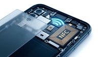 Modern smartphone interior showing NFC chip and wireless connectivity components for mobile payment technology and contactless communication systems.