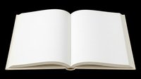 Open blank hardcover book with empty white pages, isolated on transparent background. Ready for stickers, clipart, t-shirt design, print on demand, and sublimation use.