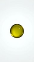 Isolated yellow-green oil droplet on white background, ready for design use in cosmetics, skincare, wellness, and beauty product packaging, web graphics, and marketing materials.