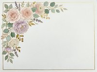 Vintage floral corner arrangement with roses, peonies, and greenery on cream background. Elegant botanical design for invitations, stationery, and decorative projects.