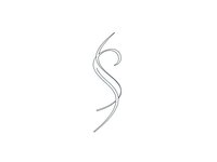 Minimalist line art of elegant female silhouette in continuous single stroke style isolated on white background for modern design projects.