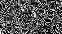 Abstract black and white wavy lines creating organic topographic pattern. Seamless vector background with flowing curved stripes resembling wood grain or terrain contours.