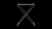 Folding camp stool isolated on transparent background, ready for T-shirt design, clipart, stickers, print on demand, and sublimation projects.