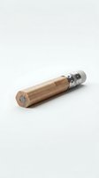 Wooden pencil with metal eraser and ferrule isolated on white background, ready for design use on merchandise, packaging, and educational materials.