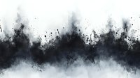 Abstract black watercolor splash on white background, creating dramatic misty effect with ink splatters and smoky texture for modern graphic design projects.