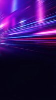 Neon light streaks in magenta, cyan, and blue create a high-speed motion effect against a dark background. Suitable for tech, gaming, and digital design projects.