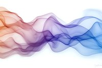 Flowing abstract waves in red, purple and blue colors create dynamic motion effect on white background, suitable for modern business designs and presentations.