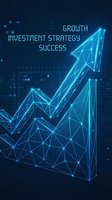 Digital growth arrow with circuit board pattern showing upward trend for business investment strategy and financial success concepts.