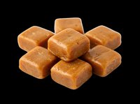 Caramel candies isolated on transparent background, ready for design use on t-shirts, stickers, clipart, print-on-demand products, and sublimation projects.