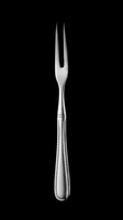 Elegant serving fork with decorative beaded handle, isolated on transparent background. Ready for dining, tableware design, print-on-demand products, clipart, and kitchen-related graphics.