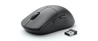 Wireless computer mouse with USB receiver isolated on white background, ready for web design, tech product presentations, and office equipment graphics.