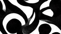Abstract black and white pattern with curved shapes and swirls creating dynamic contrast for modern graphic design projects.