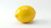 Fresh yellow lemon fruit isolated on white background for culinary cooking ingredient healthy nutrition vitamin C citrus design element.