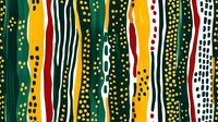Colorful wavy stripes with dots and dashes in yellow, green, red, and white create a seamless pattern that tiles into a continuous background for textiles and design projects.