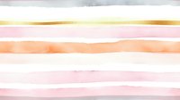 Watercolor stripes in soft pastels with gold accent line, isolated on white background for design projects, wallpapers, and decorative applications.