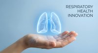 Human hands holding glowing lungs hologram representing respiratory health innovation and medical technology for healthcare presentations.
