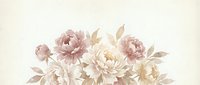 Soft pink and cream peonies with golden leaves on neutral background for wedding invitations, feminine branding, and romantic design projects.