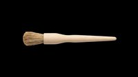 Wooden pastry brush with natural bristles, isolated on transparent background. Great for kitchen clipart, food blog graphics, t-shirt design, stickers, and print on demand.